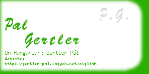 pal gertler business card